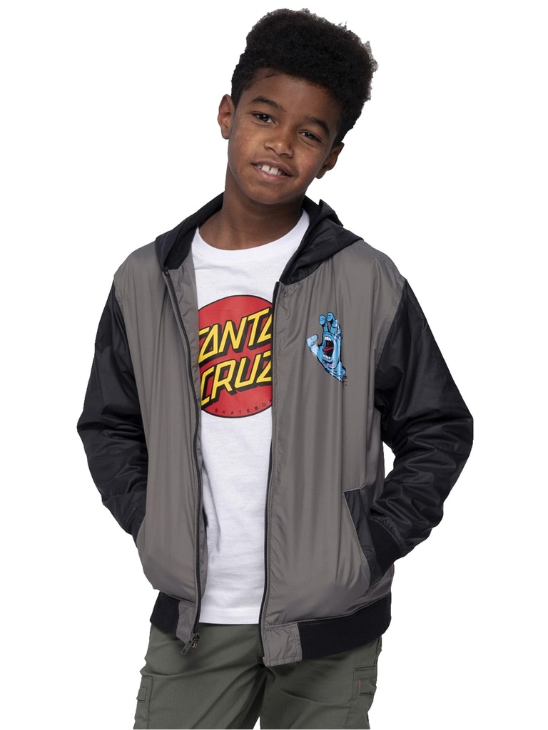 Santa Cruz - Screaming Hand Kids Jacket - Charcoal/Black