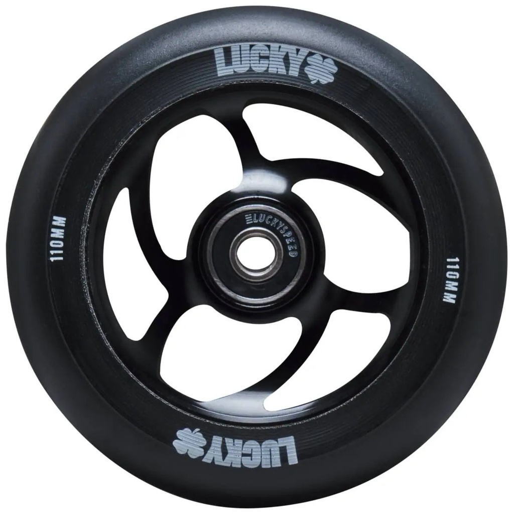 Lucky Torsion Roue Trottinette Freestyle - Noir - 110mm