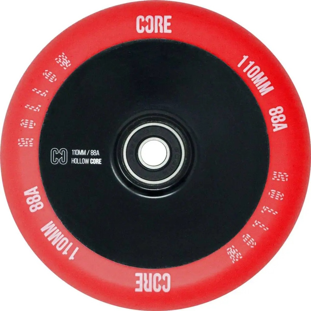 CORE Hollowcore V2 Roue Trottinette Freestyle - Rouge/Noir - 110mm