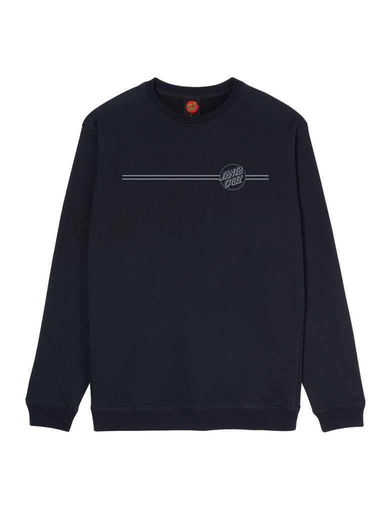 Santa Cruz - Opus Dot Stripe Crew - Black/Grey