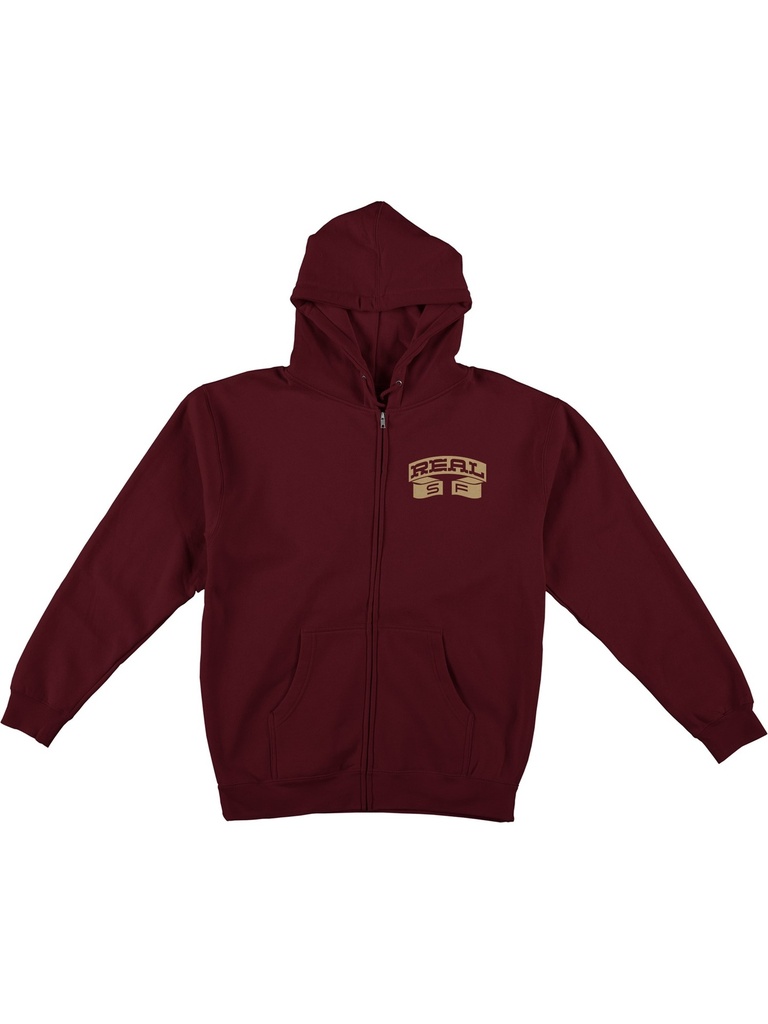 Real - Muni EMB Hoodie - Maroon