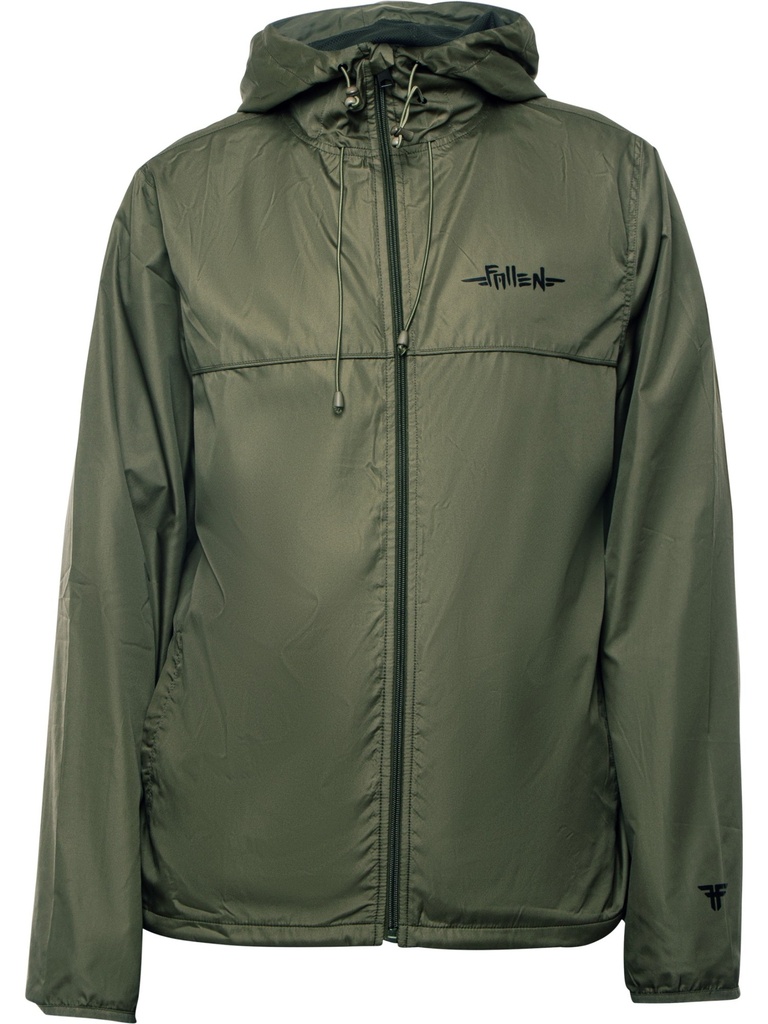Fallen - Grunge Windbreaker - Olive