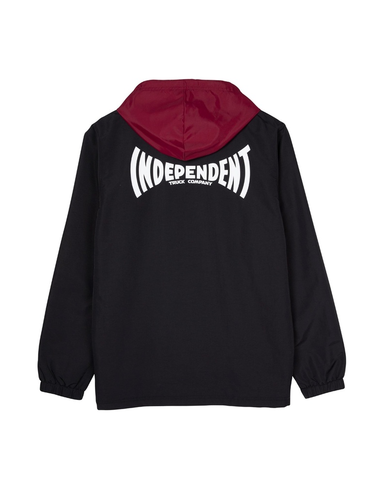 Independent - Span Hooded Windbreaker - Black