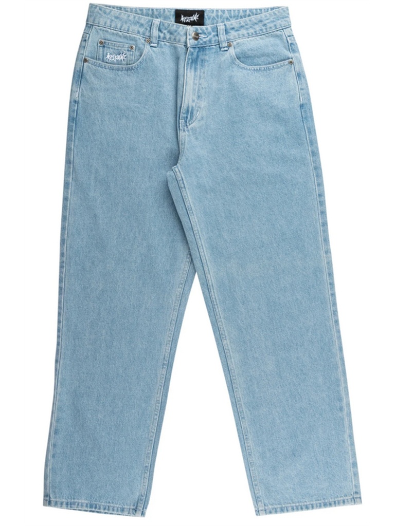 Welcome - Immortal Straight Loos Denim Jeans - Washed Blue