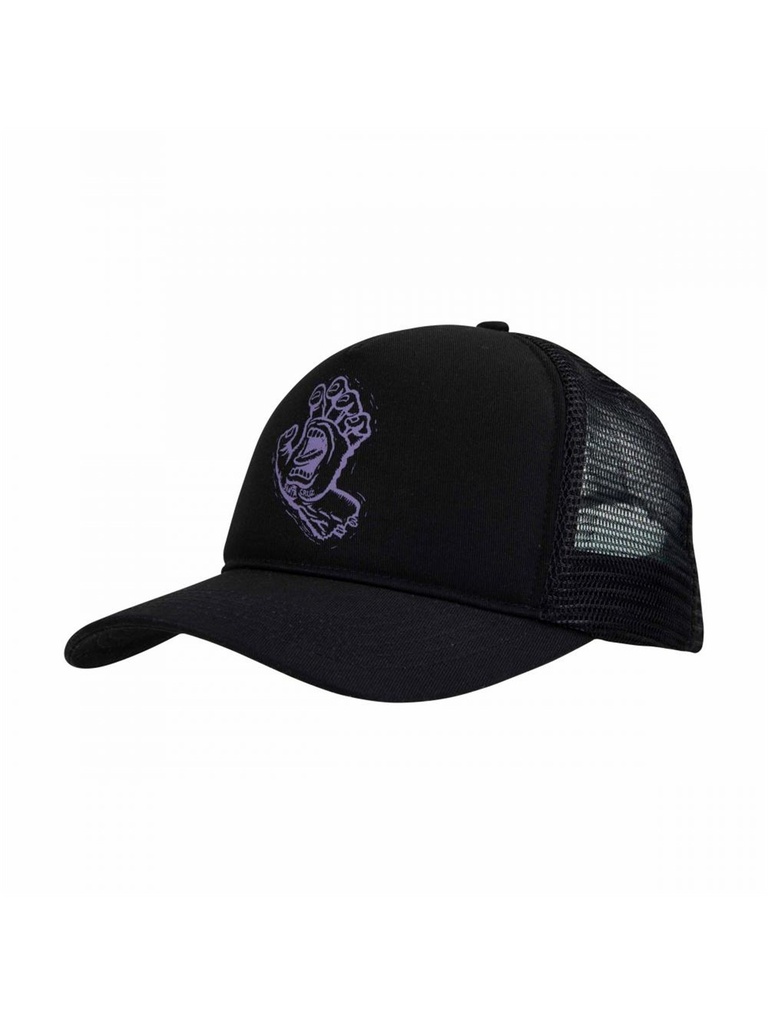 Santa Cruz - Stamped Screaming Hand Meshback Cap - Black