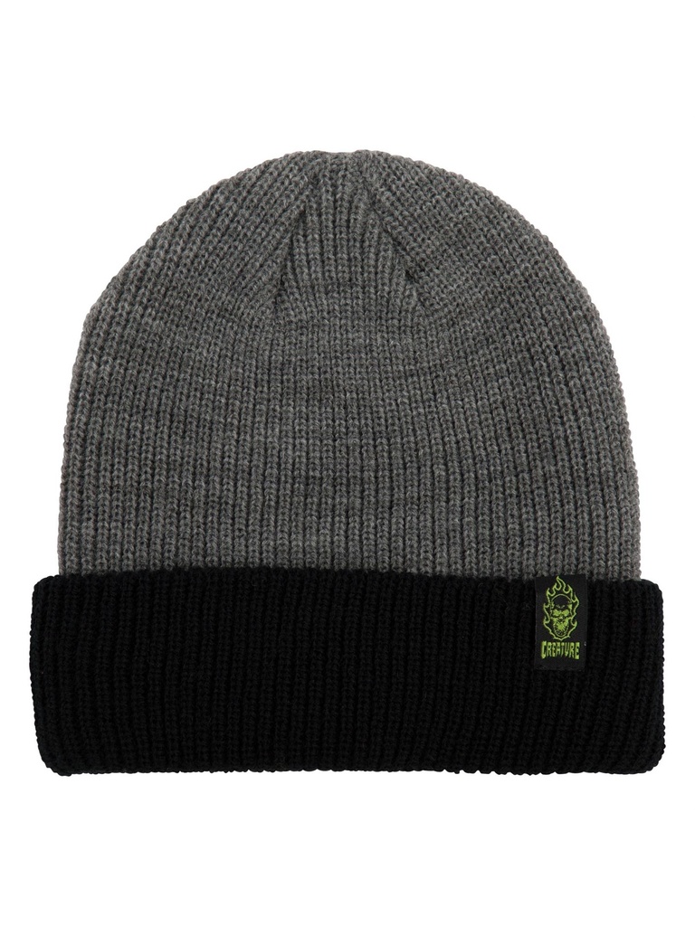 Creature - Bonehead Label Beanie Long Shoreman - Black/Grey