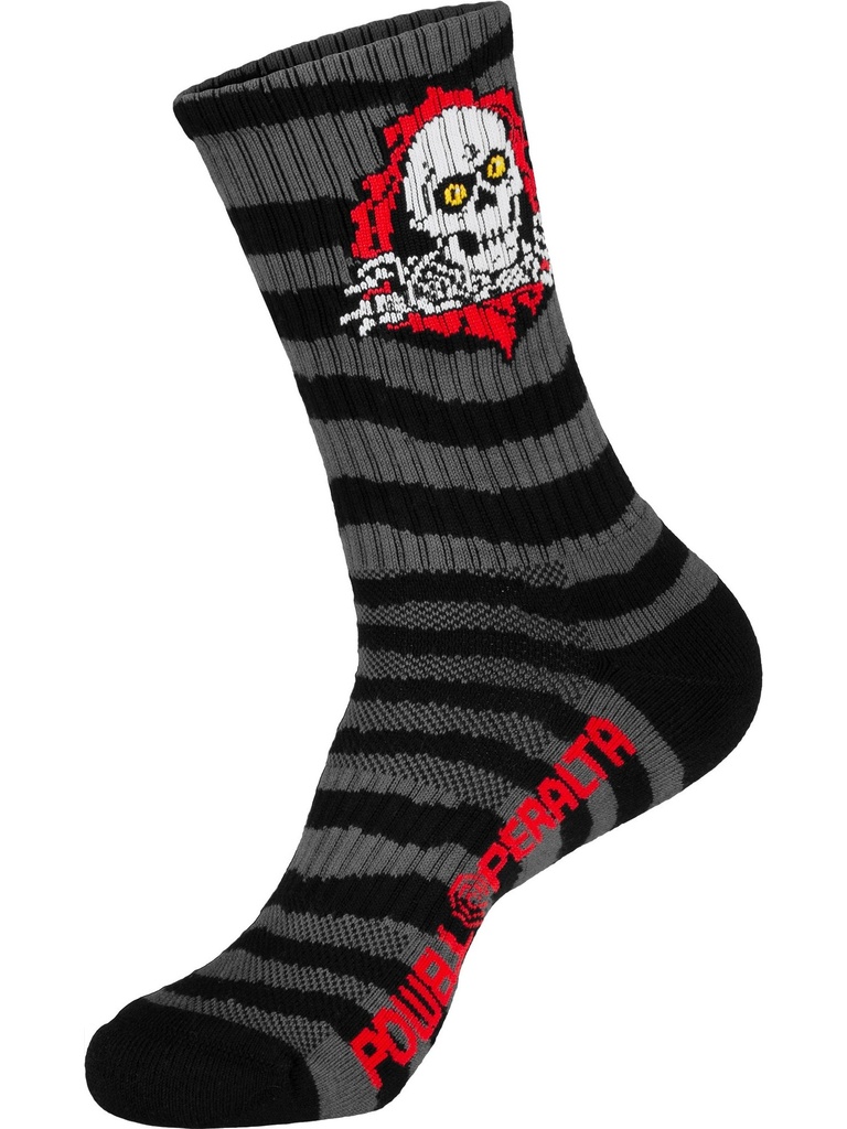 Powell Peralta - Ripper Stripes Socks - Charcoal/Black