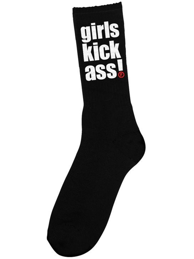 Foundation - Girls Kick Ass! Socks - Black