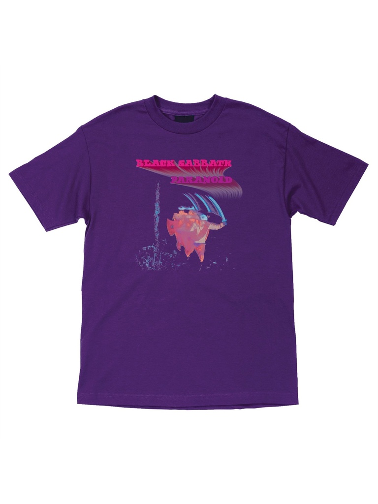 OJ's - Black Sabbath Paranoid Heavyweight T-Shirt - Purple