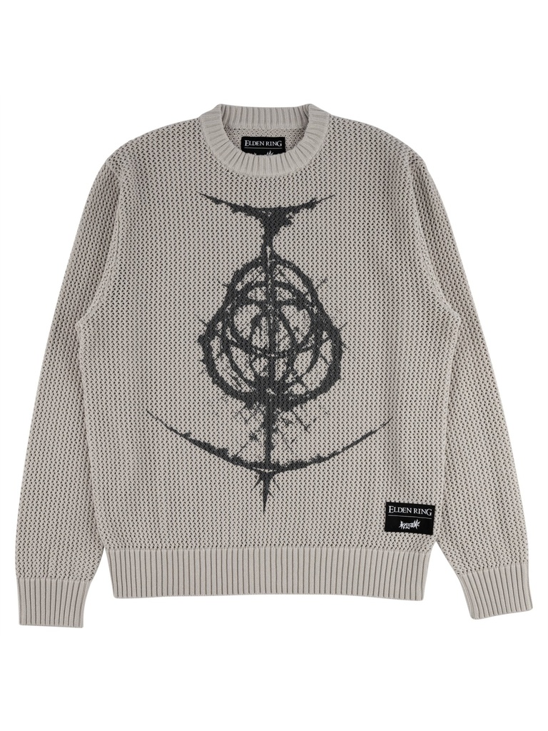 Welcome - Rune Loose Gauge Knit Sweater - Grey