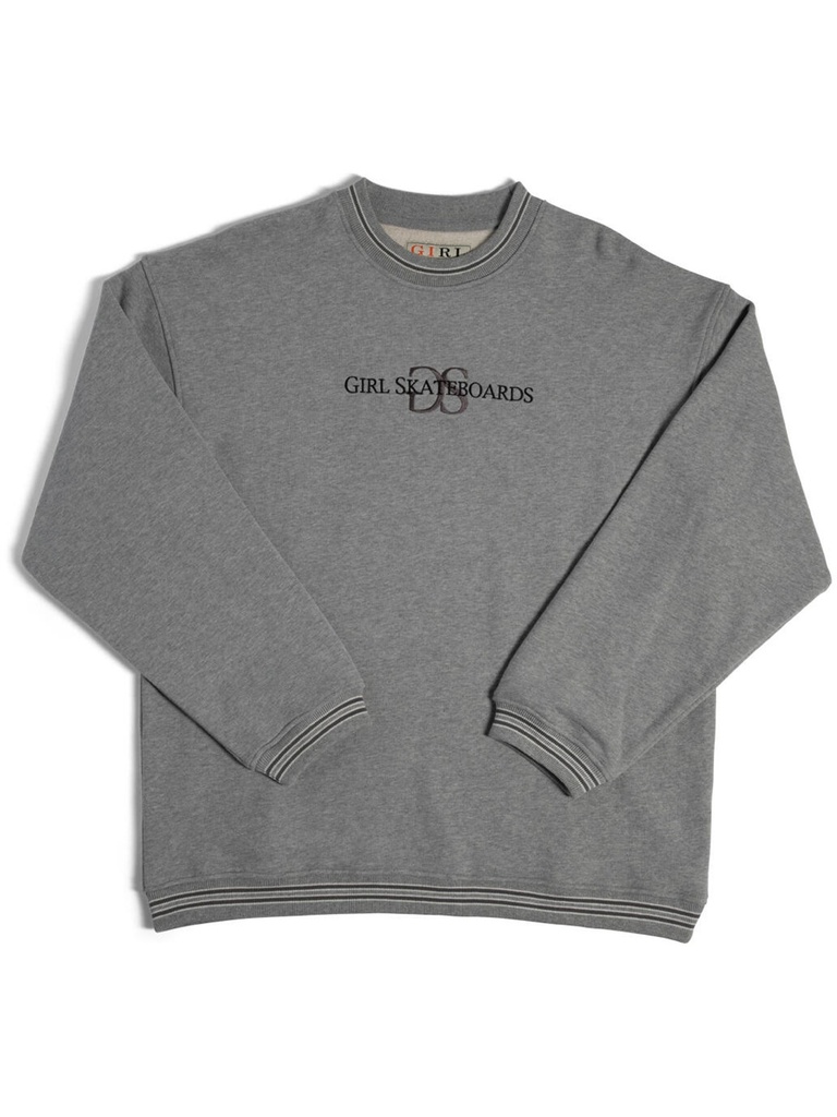 Girl - GS Embroidered Crew - Grey