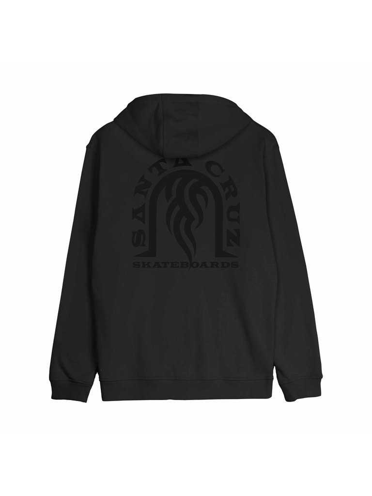 Santa Cruz - Dressen Tribal Arch Zip Hoodie - Black