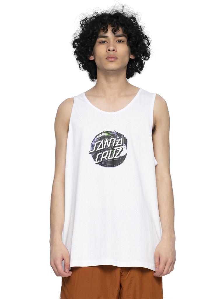 Santa Cruz - Holo Wave Dot Vest - White