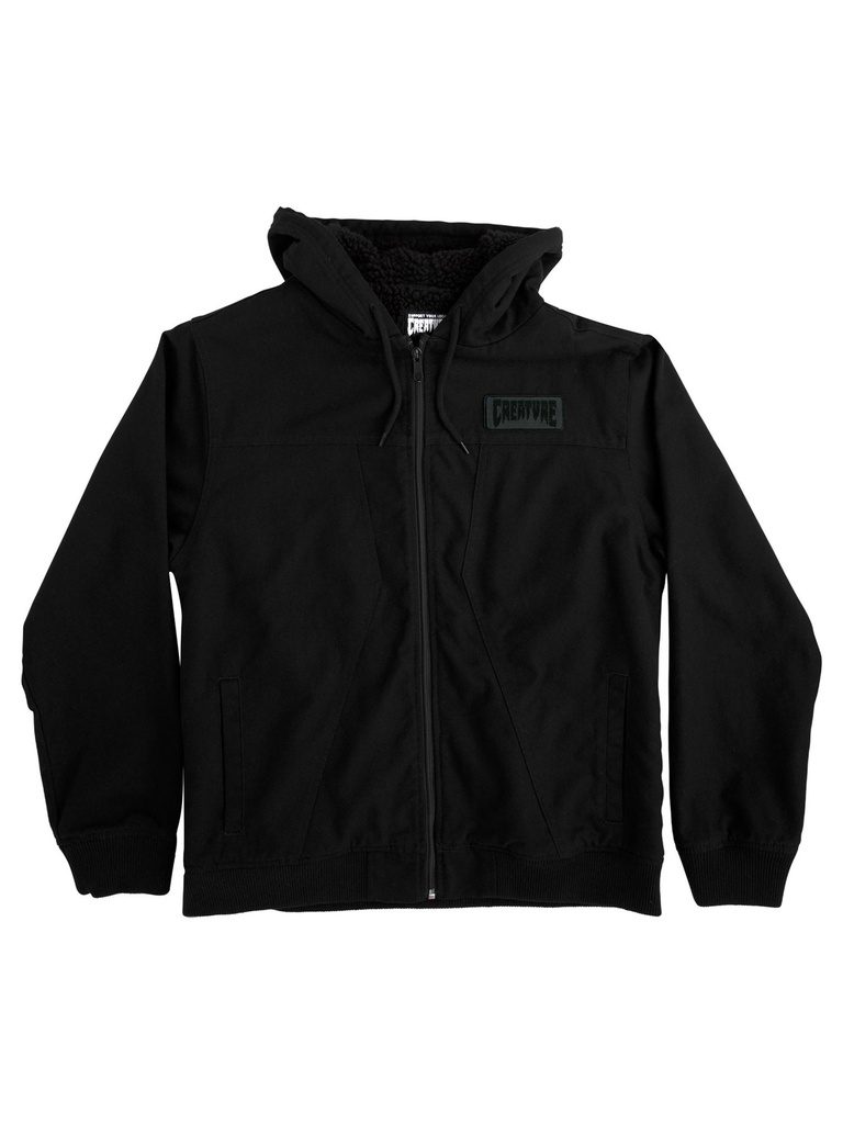 Creature - Generator Hooded Heavyweight Jacket - Black