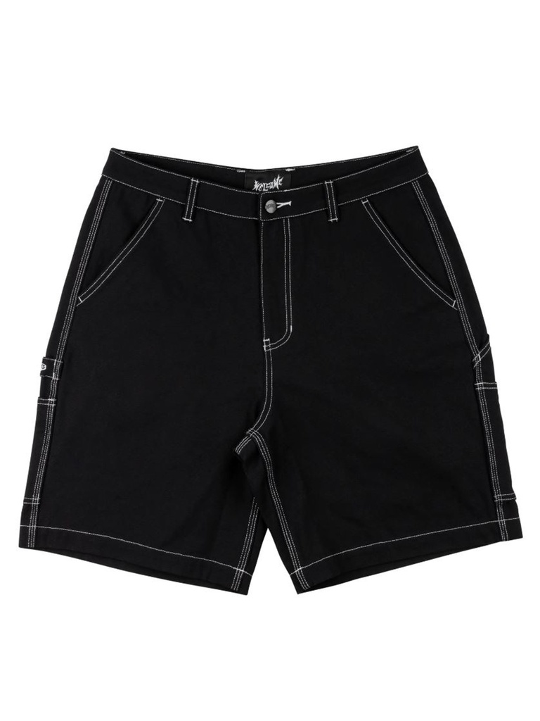 Welcome - Brace Canvas Carpenter Short - Black