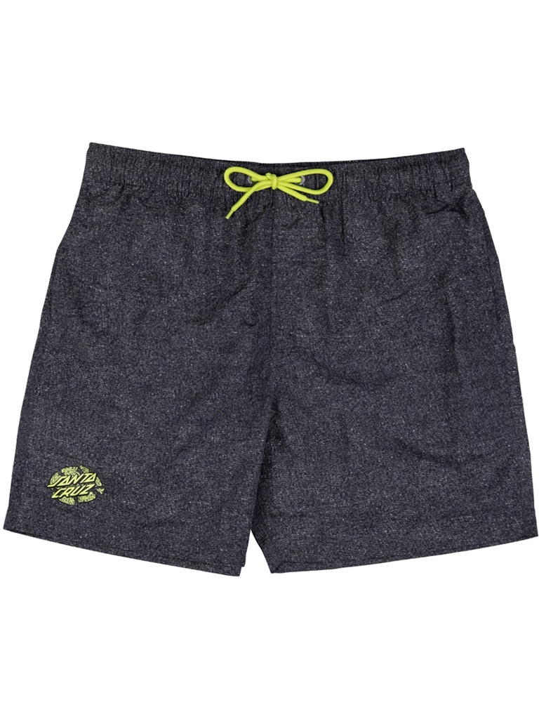 Santa Cruz - Rigid Broken Dot Swimshort - Black Acid Wash