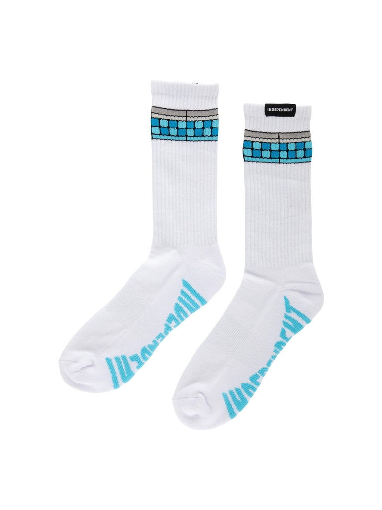 Independent - Tile Span Socks - White