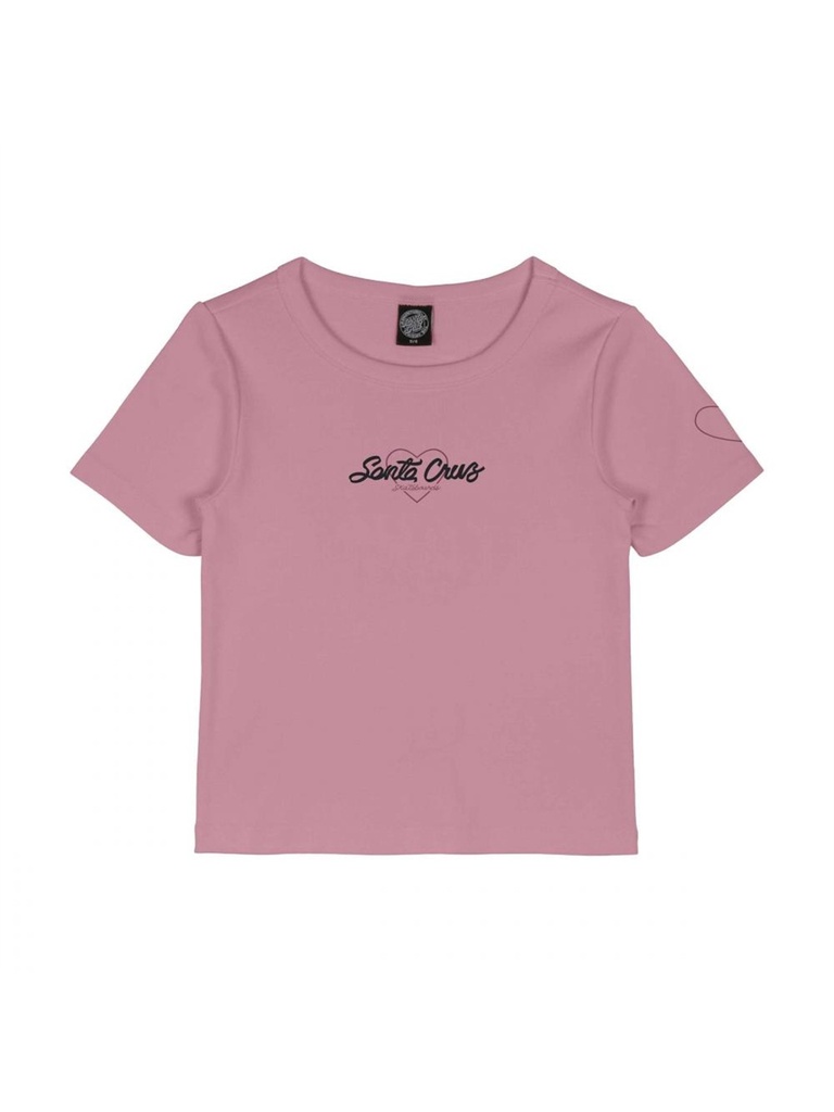 Santa Cruz - Love Script Front T-Shirt - Universal Pink