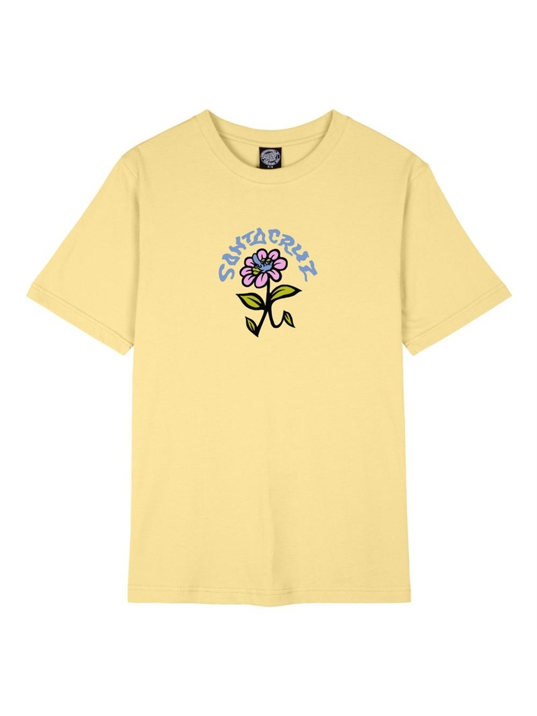 Santa Cruz - Delfino Flower Front T-Shirt - Butter