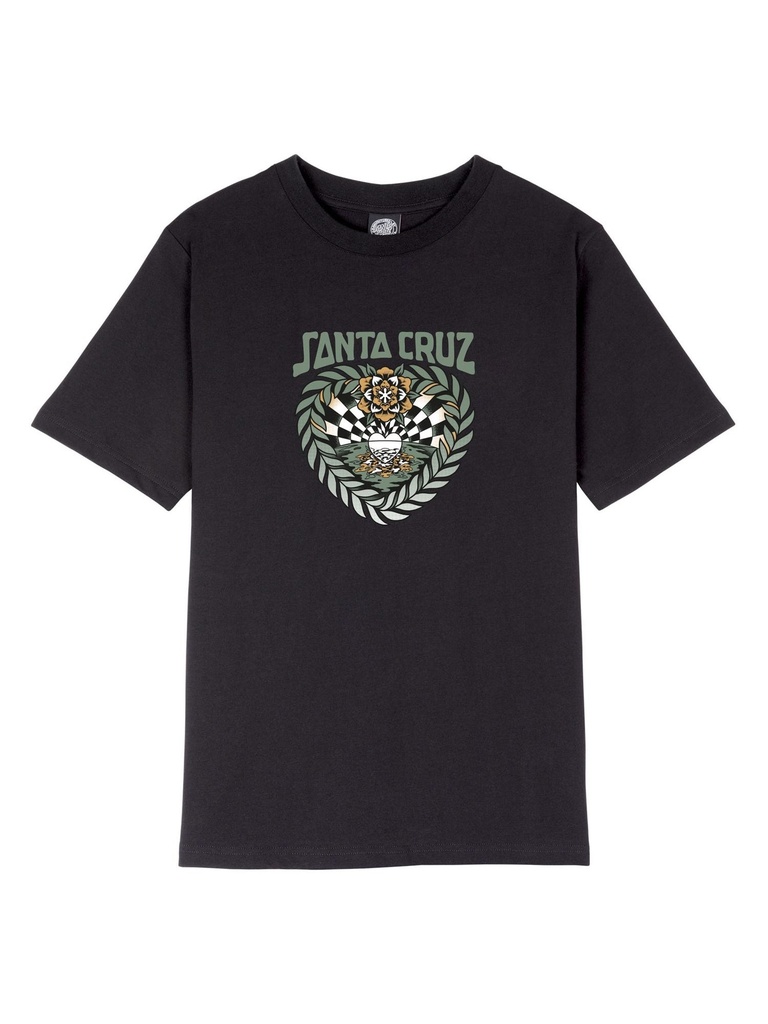 Santa Cruz - Heart Set Front T-Shirt - Black Wash