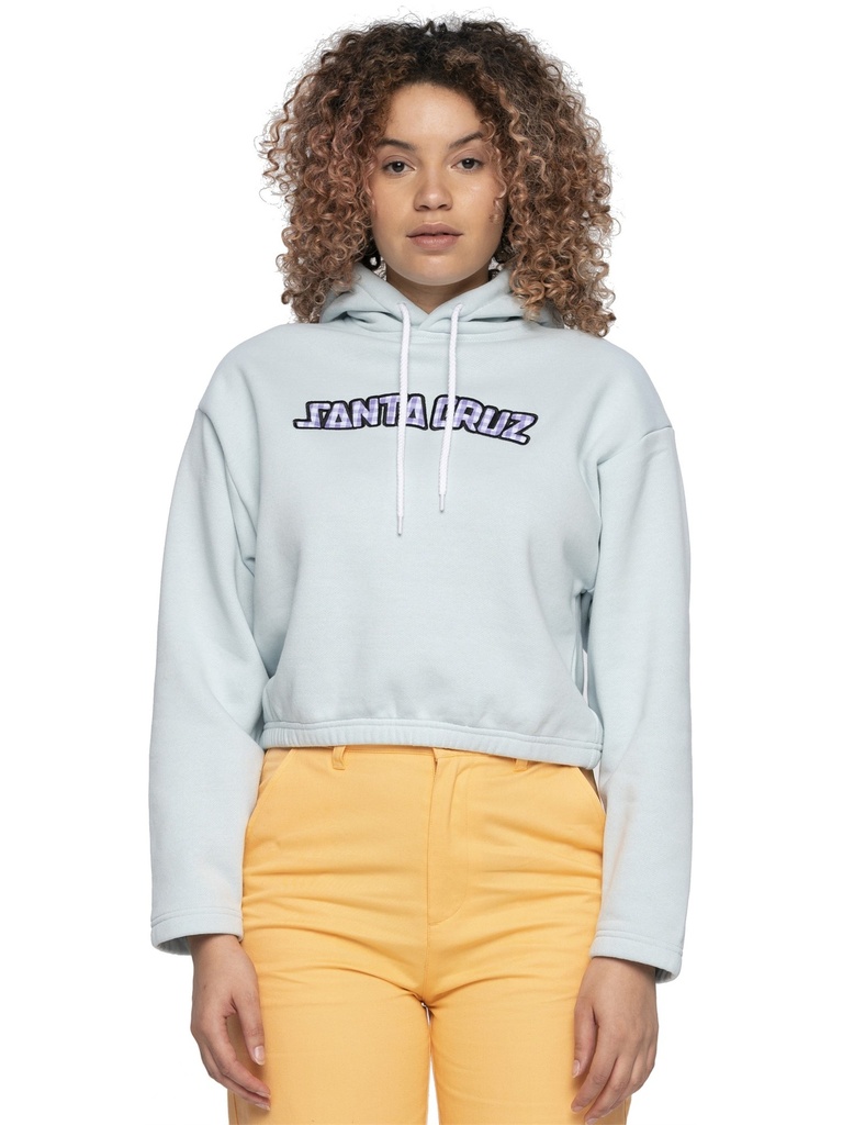 Santa Cruz - Gingham Arch Strip Hood - Baby Blue