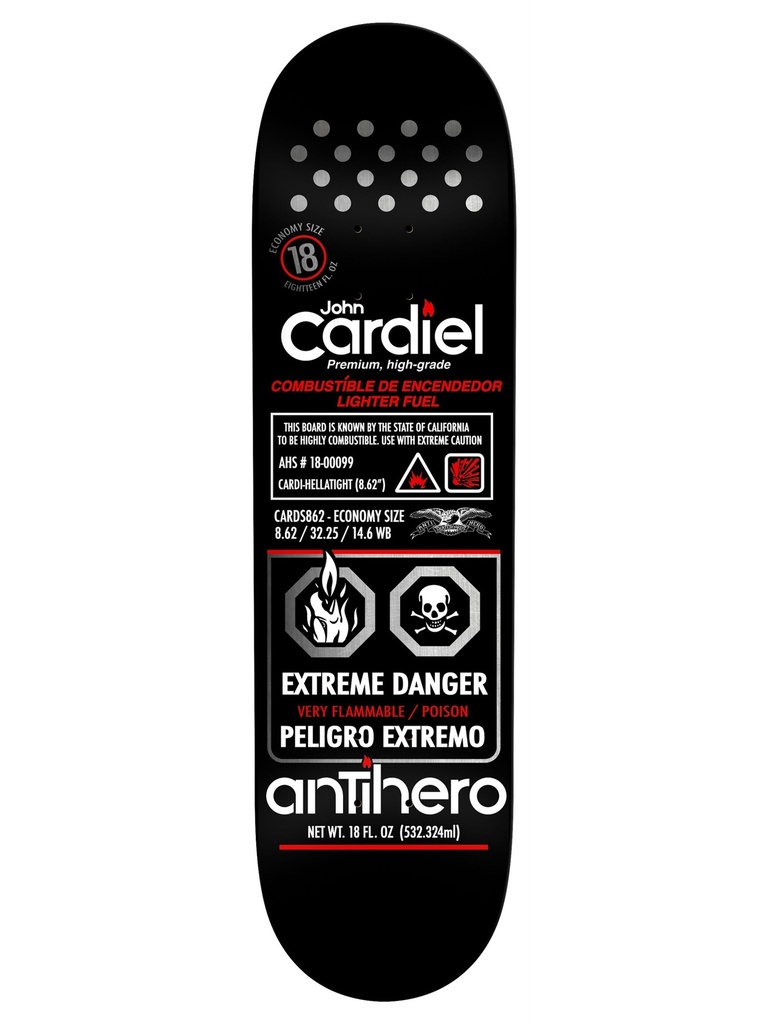 Anti Hero Fueled Up John Cardiel 8.62"