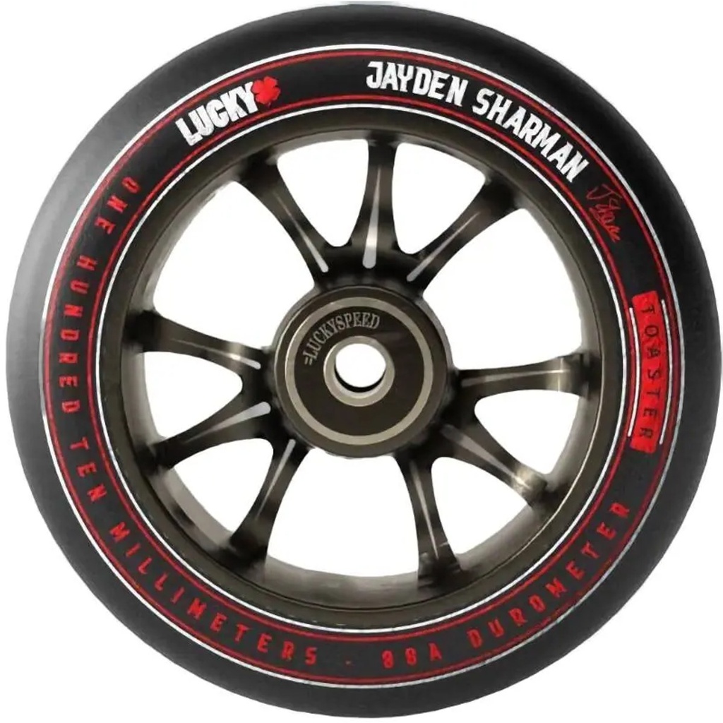 Lucky Jayden Sharman V2 Signature Roue Trottinette Freestyle - Noir - 110mm