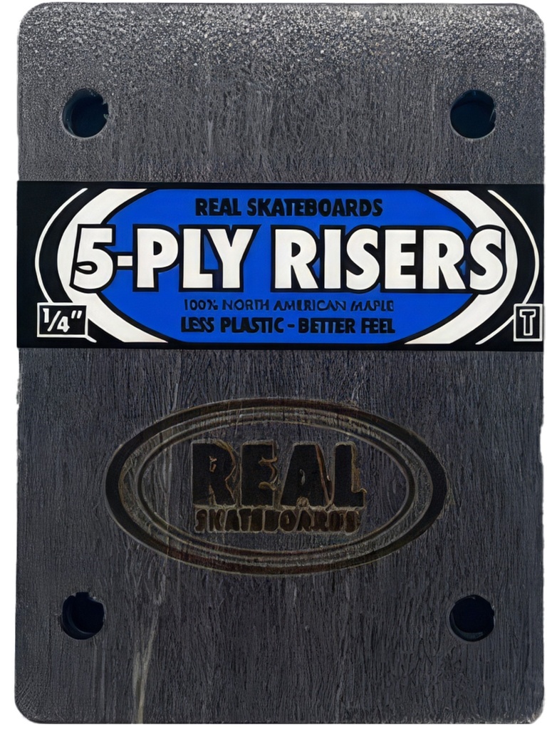 Real 1/4" Riser Pads (2Set) Thunder Black