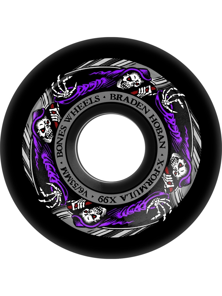 Bones Wheels 99A XF Reaper V6 Wide-Cut 53mm Braden Hoban