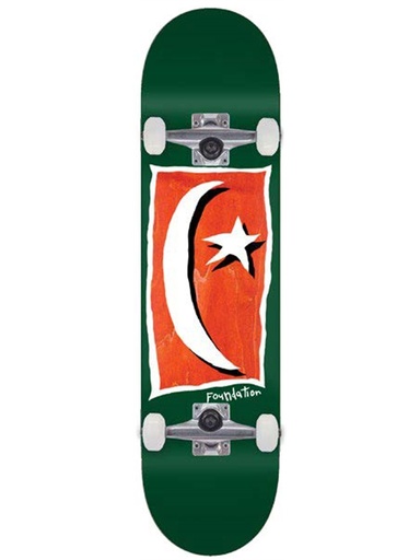 [ilu-skate-completes-foundation-star-moon-square-v2-green-complete-team-8-13] Foundation Star & Moon Square V2 Green Complete Team 8.13"