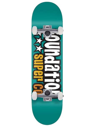 [ilu-skate-completes-foundation-3-star-teal-complete-team-7-8] Foundation 3 Star Teal Complete Team 7.8"