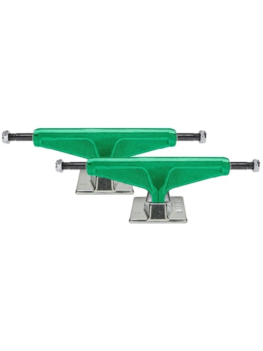[ilu-skate-trucks-venture-5-6-hi-v-hollow-8-25-set-anodized-green-silver] Venture 5.6 HI V-Hollow 8.25" Set Anodized Green/Silver