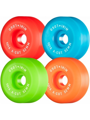[ilu-skate-wheels-minilogo-101a-wheels-a-cut-ii-52mm-multicolor] Minilogo 101A Wheels A-Cut II 52mm Multicolor