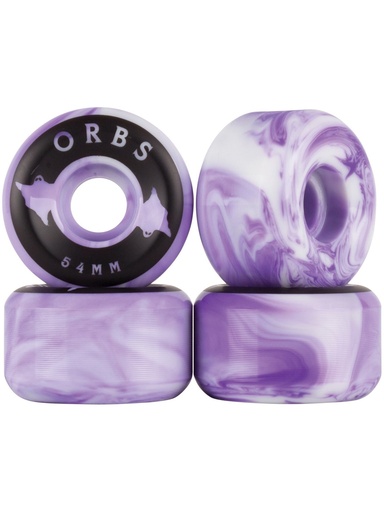 [ilu-skate-wheels-welcome-specters-swirls-54mm-purple-white] Welcome Specters Swirls 54mm Purple/White