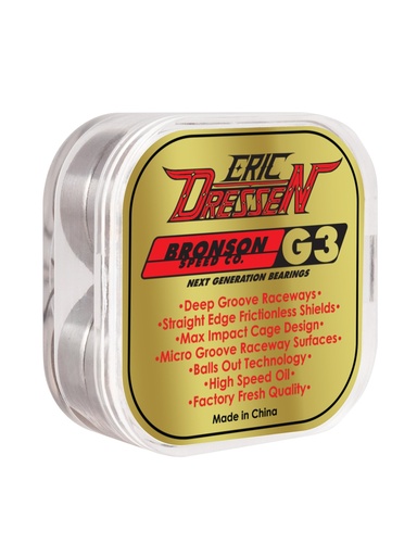 [ilu-skate-bearings-bronson-speed-co-g3-pro-eric-dressen-gold] Bronson Speed Co. G3 Pro Eric Dressen Gold