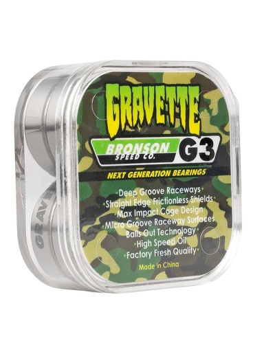 [ilu-skate-bearings-bronson-speed-co-g3-pro-david-gravette-camo] Bronson Speed Co. G3 Pro David Gravette Camo