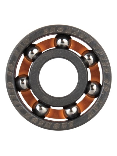 [ilu-skate-bearings-bronson-speed-co-raw-black-orange] Bronson Speed Co. Raw Black/Orange