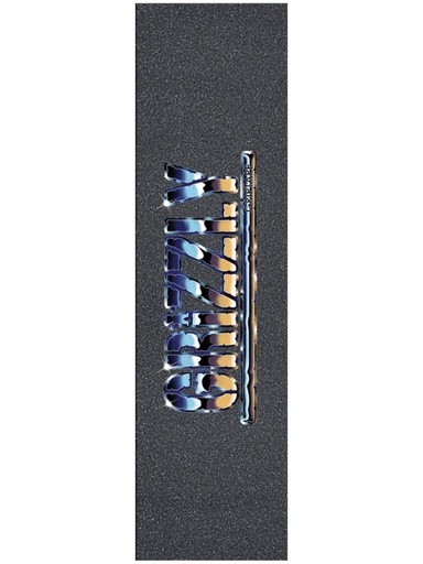 [ilu-skate-griptape-grizzly-sittin-on-chrome-griptape-black] Grizzly Sittin on Chrome Griptape Black