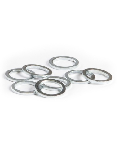 [ilu-skate-hardware-minilogo-speed-washers-100-pack-silver] Minilogo Speed Washers (100 Pack) Silver