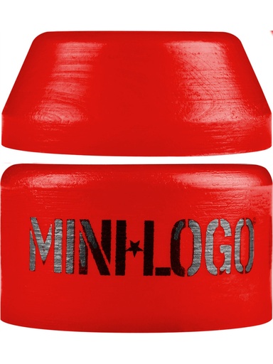 [ilu-skate-hardware-minilogo-bushings-1-set-1-truck-100a-red-hard] Minilogo Bushings (1 Set = 1 Truck) 100A Red (Hard)