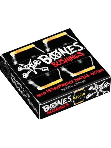 [ilu-skate-hardware-bones-wheels-hardcore-bushings-2set-medium-black] Bones Wheels Hardcore Bushings (2Set) Medium - Black