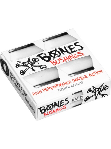 [ilu-skate-hardware-bones-wheels-hardcore-bushings-2set-hard-white] Bones Wheels Hardcore Bushings (2Set) Hard - White