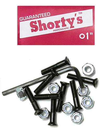 [ilu-skate-hardware-shorty-s-1-shorty-s-allen-black] Shorty's 1" Shorty's Allen Black