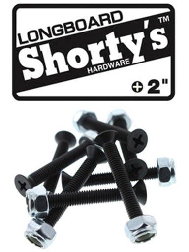 [ilu-skate-hardware-shorty-s-2-longboard-hardware-phillips-black] Shorty's 2" Longboard Hardware Phillips Black