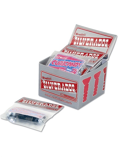 [ilu-skate-hardware-shorty-s-1-silverados-allen-10-pack-black-silver] Shorty's 1" Silverados Allen (10 Pack) Black/Silver