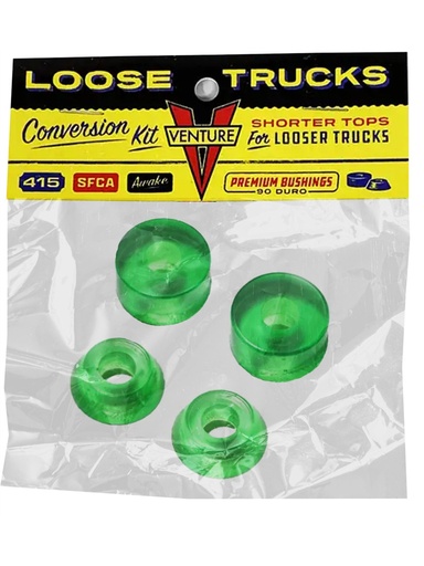 [ilu-skate-hardware-venture-loose-trucks-conversion-kit-90du-silver] Venture Loose Trucks Conversion Kit 90DU Silver