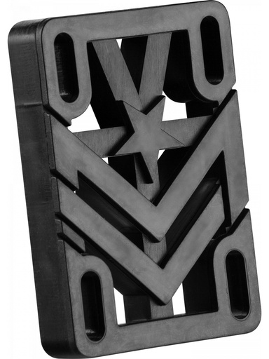 [ilu-skate-hardware-minilogo-riser-pads-2set-black] Minilogo Riser Pads (2Set) Black