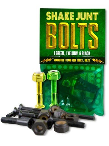 [ilu-skate-hardware-shake-junt-bag-o-bolts-1-green-1-yellow-allen-black-green-yellow] Shake Junt Bag o'Bolts 1 Green 1 Yellow Allen Black/Green/Yellow