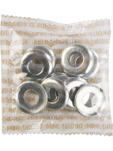 [ilu-skate-hardware-minilogo-kingpin-top-washer-10-pack-silver] Minilogo Kingpin Top Washer (10 Pack) Silver