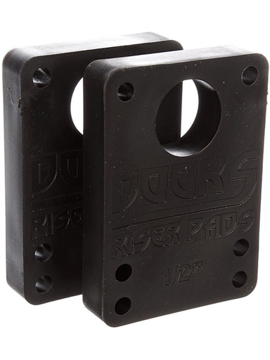 [ilu-skate-hardware-dooks-1-2-riser-pads-2set-black] Dooks 1/2" Riser Pads (2Set) Black